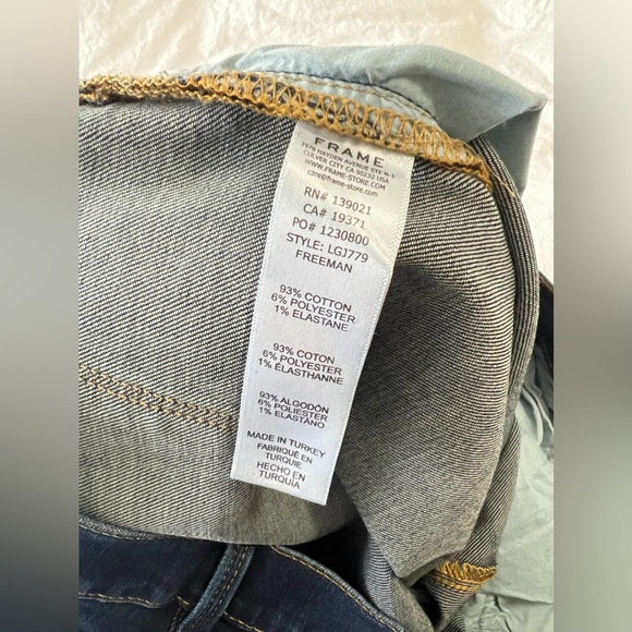 Frame | Women’s SZ 31 | Le Garcon Crop Denim Blue Jeans | Medium Wash Mid Rise - Picture 4 of 9